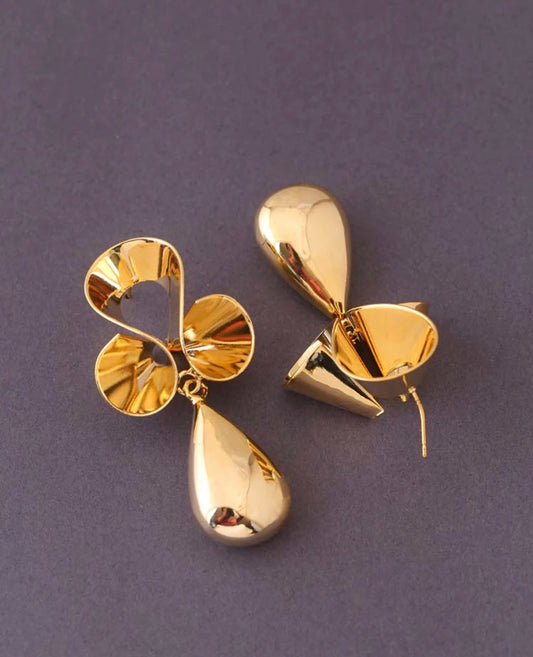 Twisted Metal Statement Earrings