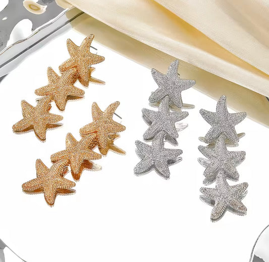 Starfish Ear Cuff Set Earring