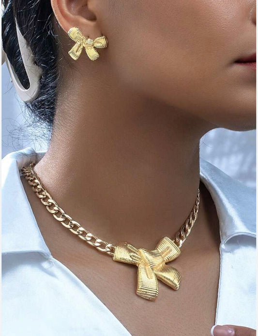 Butterfly Bow Jewelry Set
