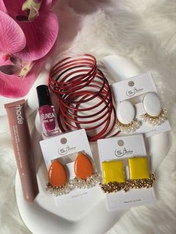 Charming Pearl Accent Earrings Set