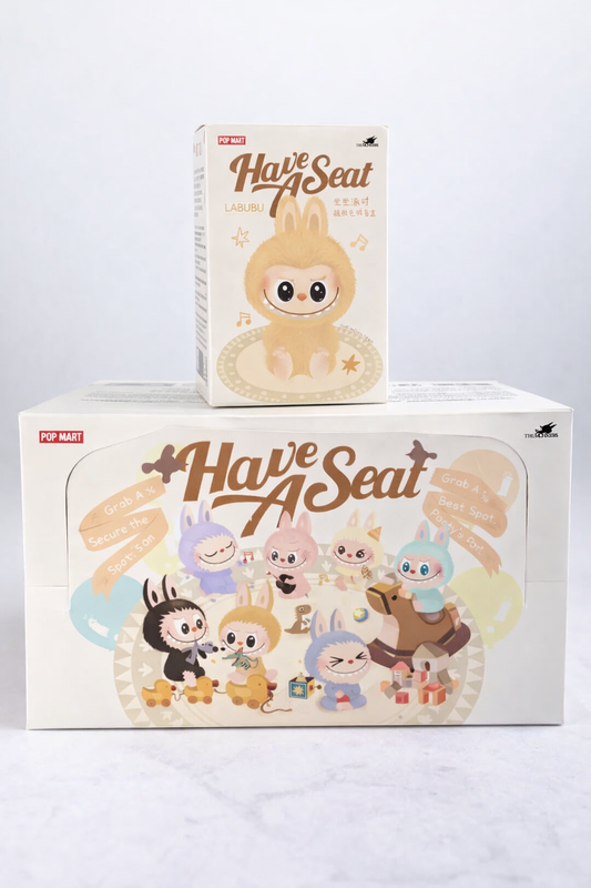 Labubu “Have a Seat” Plush Doll Blind 6PC Box Series – Cute Bunny Collectible Figure