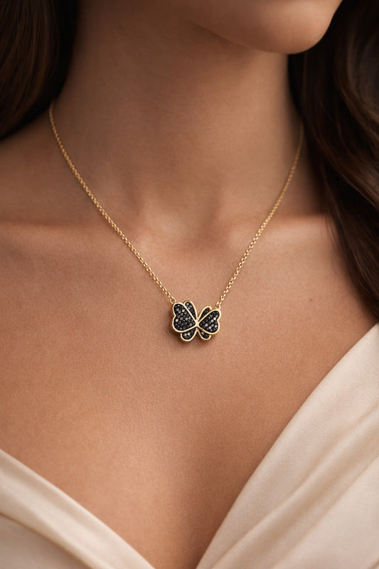 Midnight Monarch Butterfly Pendant