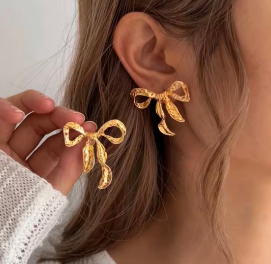 Butterfly Knot Stud Earrings