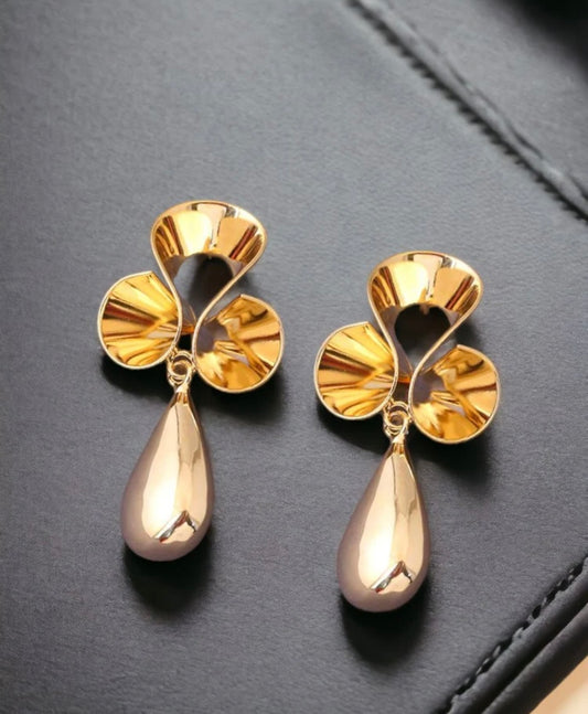 Twisted Metal Statement Earrings